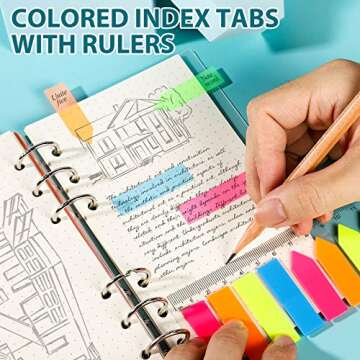 LEOBRO A6 Refill Paper, 3 Pack 45PCS A6 Dotted Loose Leaf Paper, with Page Markers, Rulers, Binder Dividers and Binder Pockets, 6 Ring A6 Filler Paper Insert Refill for Planner Binder Notebook Journal