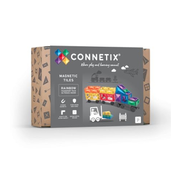 CONNETIX 50 Piece Rainbow Transport Pack for All Ages