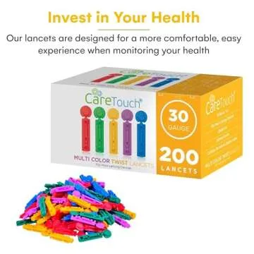 Multicolored 30g Diabetic Lancets for Comfortable Blood Testing