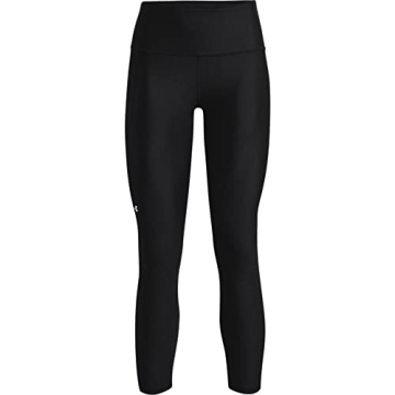 Under Armour Womens HeatGear Armour High Waisted Ankle No-Slip Leggings , Black (001)/White , Small