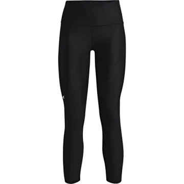 Under Armour Womens HeatGear Armour High Waisted Ankle No-Slip Leggings , Black (001)/White , Small