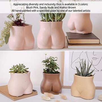 BASE ROOTS Ceramic Plant Pot - Stylish & Versatile Planter