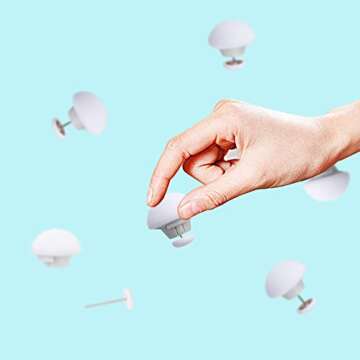 Resdenio Duvet Pin Duvet Clips, 8 Pieces Mushroom Quilt Holder, Non-Slip Quilt Fixator Sheet Fastene...