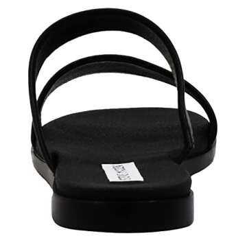 Steve Madden Women's Dual Black/Black Flat Sandal 9 M US