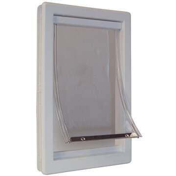 Ideal Pet Products Designer Series Plastic Pet Door with Telescoping Frame, Medium, 7" x 11.25" Flap...
