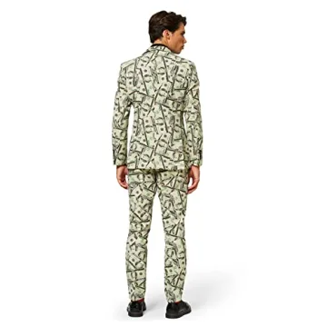 OppoSuits Men's Cashanova Party Costume Suit, Multi