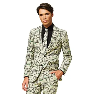 OppoSuits Men's Cashanova Party Costume Suit, Multi