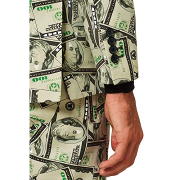 OppoSuits Men's Cashanova Party Costume Suit, Multi
