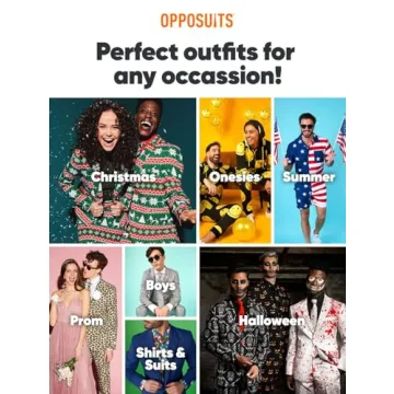 OppoSuits Men's Cashanova Party Costume Suit, Multi