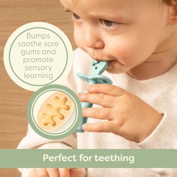 UpwardBaby Silicone Baby Spoons with Anti-Choke Barrier