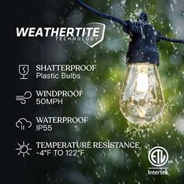 Brightech Ambience Pro Solar String Lights for Outdoors