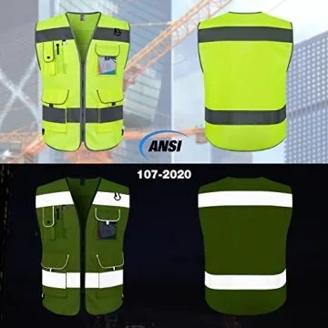 High Visibility Reflective Safety Vest for Men Women