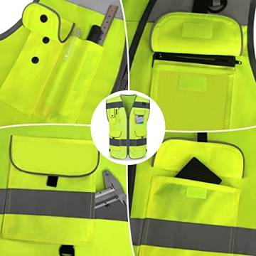 High Visibility Reflective Safety Vest for Men Women