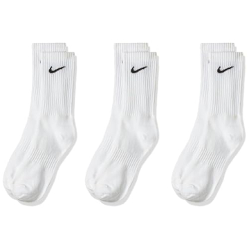 Nike Men Socks, White (White/Black), Medium