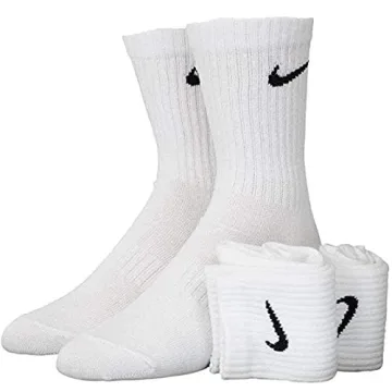 Nike Men Socks, White (White/Black), Medium