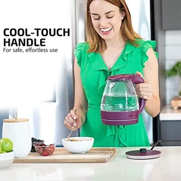 OVENTE Glass Electric Kettle Fast Boiling 1.5L BPA-Free