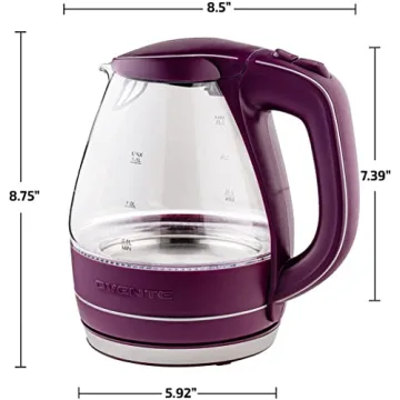 OVENTE Glass Electric Kettle Fast Boiling 1.5L BPA-Free