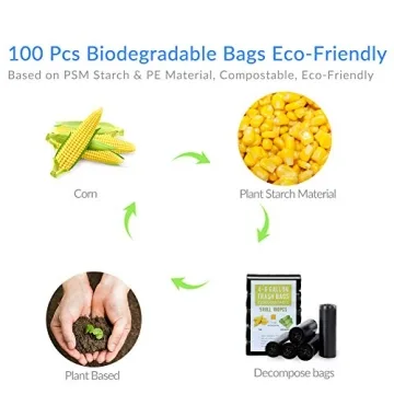 4 Gallon Biodegradable Trash Bags for Everyday Use