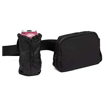 WanderFull Original Crossbody HydroBeltbag | Fanny Pack with Removable Water Bottle Holder | Adjusta...