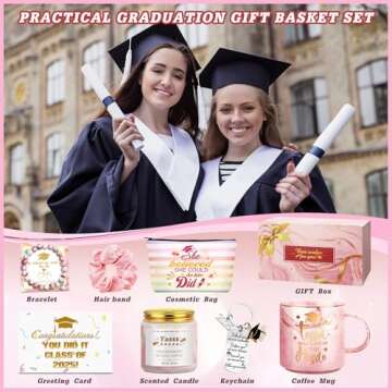 Eijymnnb Graduation Gifts, 2025 Graduation Gifts Set for Her, Congrats Grad Gift Basket congratulati...
