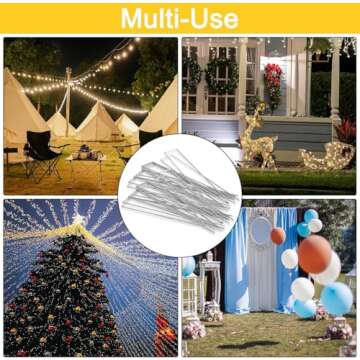 HongWay 500 Pack Landscape Staples Garden Staples Yard Stakes 6 Inch 11 Gauge Anti-Rust Heavy-Duty Fence Stakes Sod Pins for Weed Barrier Fabric Irrigation Tubing Hose Artificial Turf