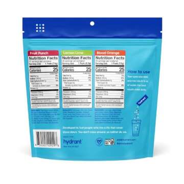 HYDRANT Hydrate Variety 30 Stick Packs, Electrolyte Powder Rapid Hydration Mix, Hydration Powder Packets Drink Mix, Helps Rehydrate Better Than Water