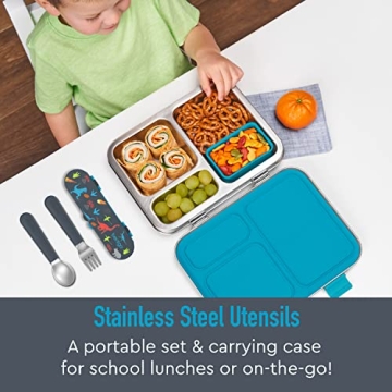 Bentgo® Kids  Stainless Steel Utensil Set for Toddlers