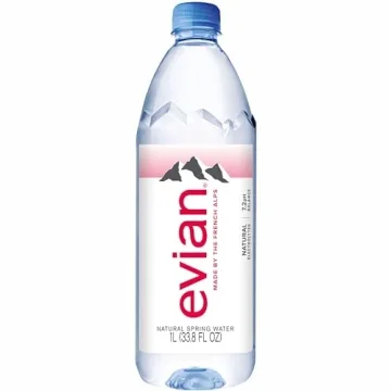 Evian Natural Spring Water 1L Bottle 12 Pack