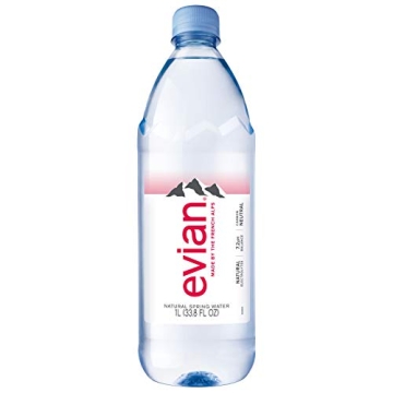 Evian Natural Spring Water 1L Bottle 12 Pack