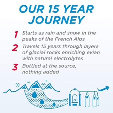 Evian Natural Spring Water 1L Bottle 12 Pack