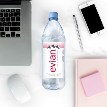 Evian Natural Spring Water 1L Bottle 12 Pack
