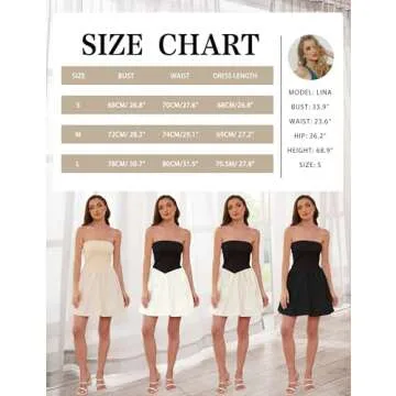 MISSACTIVER Women Strapless Tube Top Mini Dress Coffee