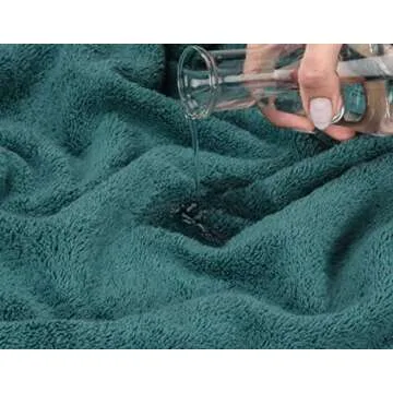 American Soft Linen Luxury Washcloths for Bathroom, 100% Cotton 4 Piece Turkish Wash Cloth Set, 13x13 in Soft Rags for Body and Face, Teal Washcloths