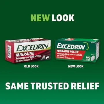Excedrin Migraine Relief Caplets to Alleviate Migraine Symptoms - 24 count