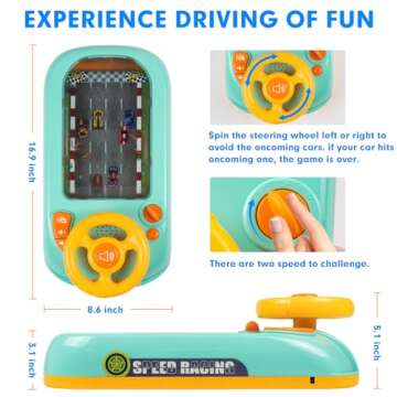 Beacron Musical Steering Wheel Toy for Interactive Learning