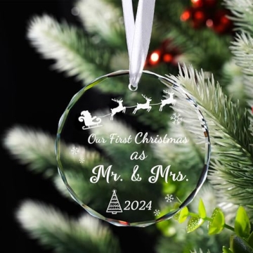 Our First Christmas as Mr & Mrs Ornament - Wedding Gift 2024