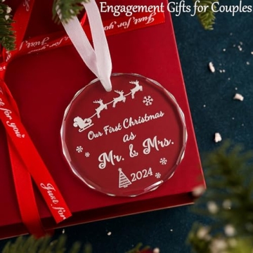 Our First Christmas as Mr & Mrs Ornament - Wedding Gift 2024