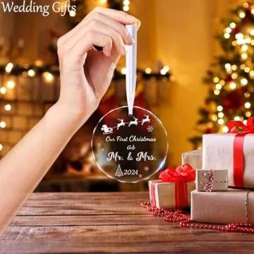 Our First Christmas as Mr & Mrs Ornament - Wedding Gift 2024