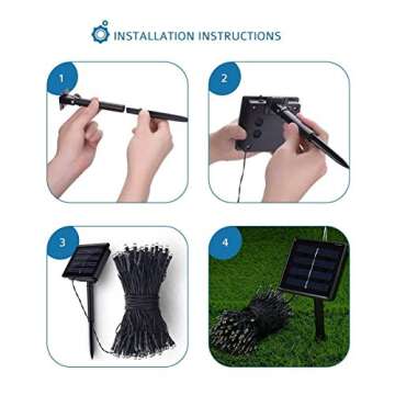 OxyLED 72ft Solar Powered String Lights for Any Occasion