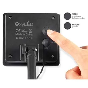 OxyLED 72ft Solar Powered String Lights for Any Occasion