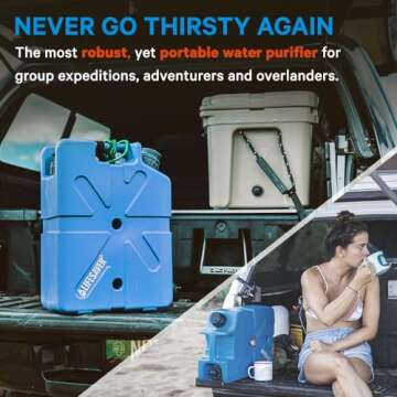 Lifesaver Jerrycan Water Purifier - Military Spec, Heavy Duty Water Purifier for Overlanding, Campin...