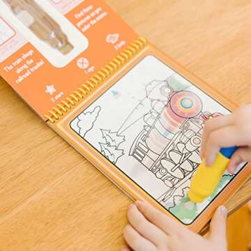 Melissa & Doug On the Go Water Wow! Reusable Water-Reveal Activity Pads, 3-pk, Vehicles, Animals, Alphabet - Travel Toys, Party Favors, Stocking Stuffers, Mess Free Coloring Books For Kids Ages 3+