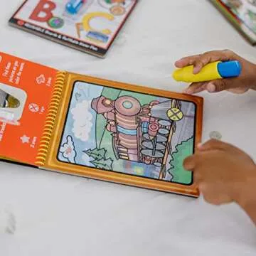 Melissa & Doug On the Go Water Wow! Reusable Water-Reveal Activity Pads, 3-pk, Vehicles, Animals, Alphabet - Travel Toys, Party Favors, Stocking Stuffers, Mess Free Coloring Books For Kids Ages 3+