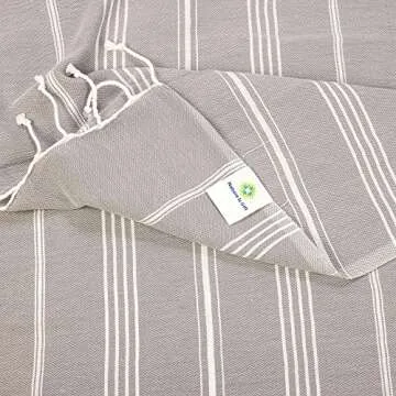 Beach Towel 100% Cotton Turkish Beach Towel Adult 38x70 Inch Pre-washed Absorbent Extra Large|Sand F...