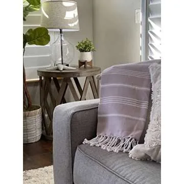 Beach Towel 100% Cotton Turkish Beach Towel Adult 38x70 Inch Pre-washed Absorbent Extra Large|Sand Free Quick Dry BathTowels|Lightweight Blanket|Travel Cruise Camping Spa Gym Yoga Towel|Dapple Grey