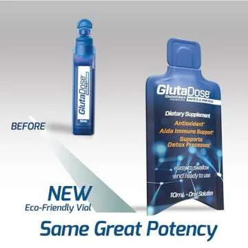 Liquid Glutathione Supplement, Lemon Berry Flavored Acerola Energy Booster w/Zinc, Daily Vitamins & Minerals Blended in Liquid Vials, Everyday Auto-Immune Support for Adults