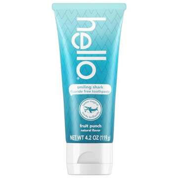 hello Smiling Shark Kids Toothpaste 4.2 Oz - Fluoride Free