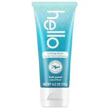 hello Smiling Shark Kids Toothpaste 4.2 Oz - Fluoride Free