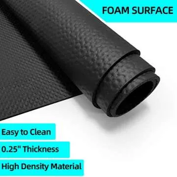 Exercise Equipment Mat - Treadmill Mat, Stationary Bike Mat, Exercise Mat, Gym Equipment Waterproof Mat, Jump Rope Mat Use On Hardwood Floors and Carpet Protection (Medium - 60" X 30")