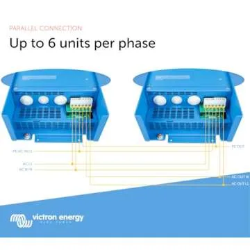 Victron Energy MultiPlus Pure Sine Wave Inverter Charger for 120 amp Battery, 3000VA 12-Volt